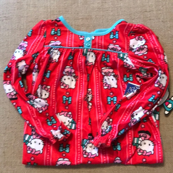 Hello Kitty Pajamas Hello Kitty Xmas Night Gown Girth 4t Nwt Ruffle